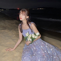 Plum cooked hipster mesh mosaic agaric lace suspender skirt female slim heavy industry hook flower dress