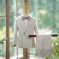 Childrens suit suit British style model catwalk flower girl small suit piano performance suit boy host dress