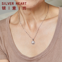 Pearl Necklace Clavicle 2022 New Silver 925 Sterling Silver Clavicle Necklace Women Single Pendant Gift for Mom
