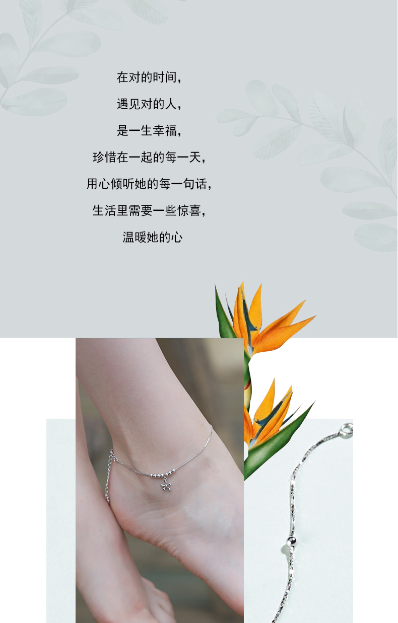 Bracelet de cheville Femme en Argenterie - Ref 3103384 Image 12