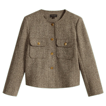 YINER Womens Autumn Urban Commuting Style Wool Blended Wool Casual Jacket