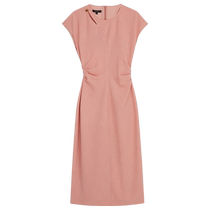 (Soft acetic acid) YINER 2024 new autumn deconstructed hollow French pleated dress