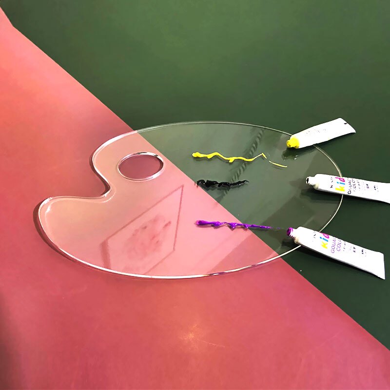 Transparent mini palette Acrylic watercolor powder palette Art students special oil painting foundation acrylic pigment box