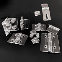 Acrylic cabinet door transparent perforated with screws concealed hinge Crystal hinge DIY handmade folding mini loose-leaf