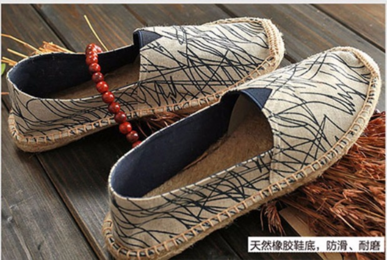 2018 giày nam mới giản dị bằng vải lanh thoáng khí nhẹ giày vải thấp để giúp với giày cotton nam shop giày thể thao