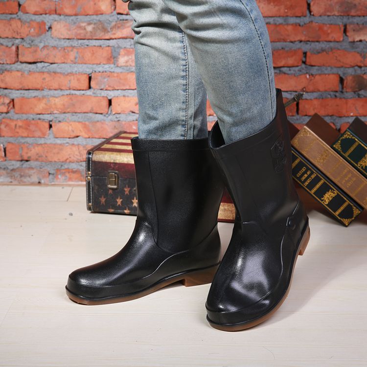 Chaussures - bottes caoutchouc homme pour hiver - semelle tendon - Ref 974098 Image 11