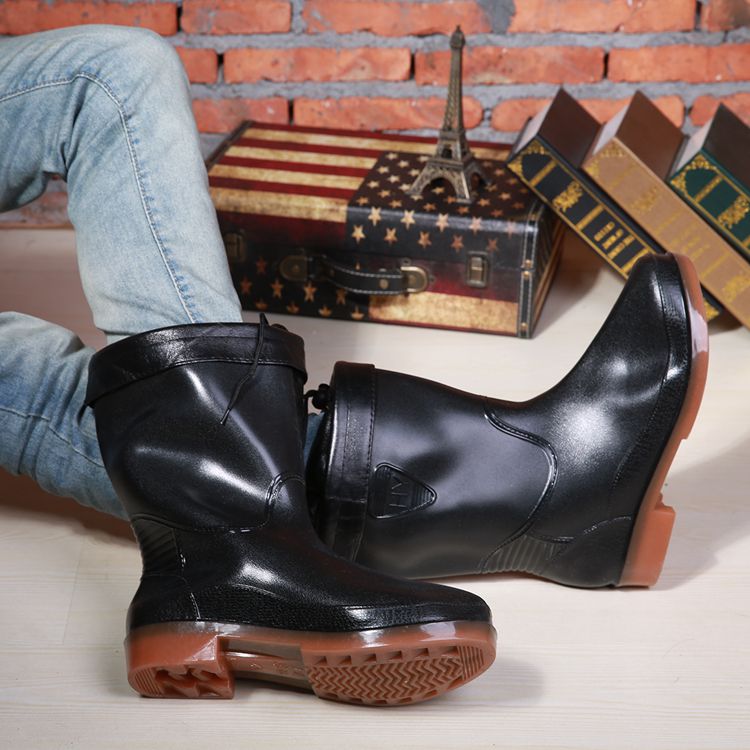Chaussures - bottes caoutchouc homme pour hiver - semelle tendon - Ref 973908 Image 9