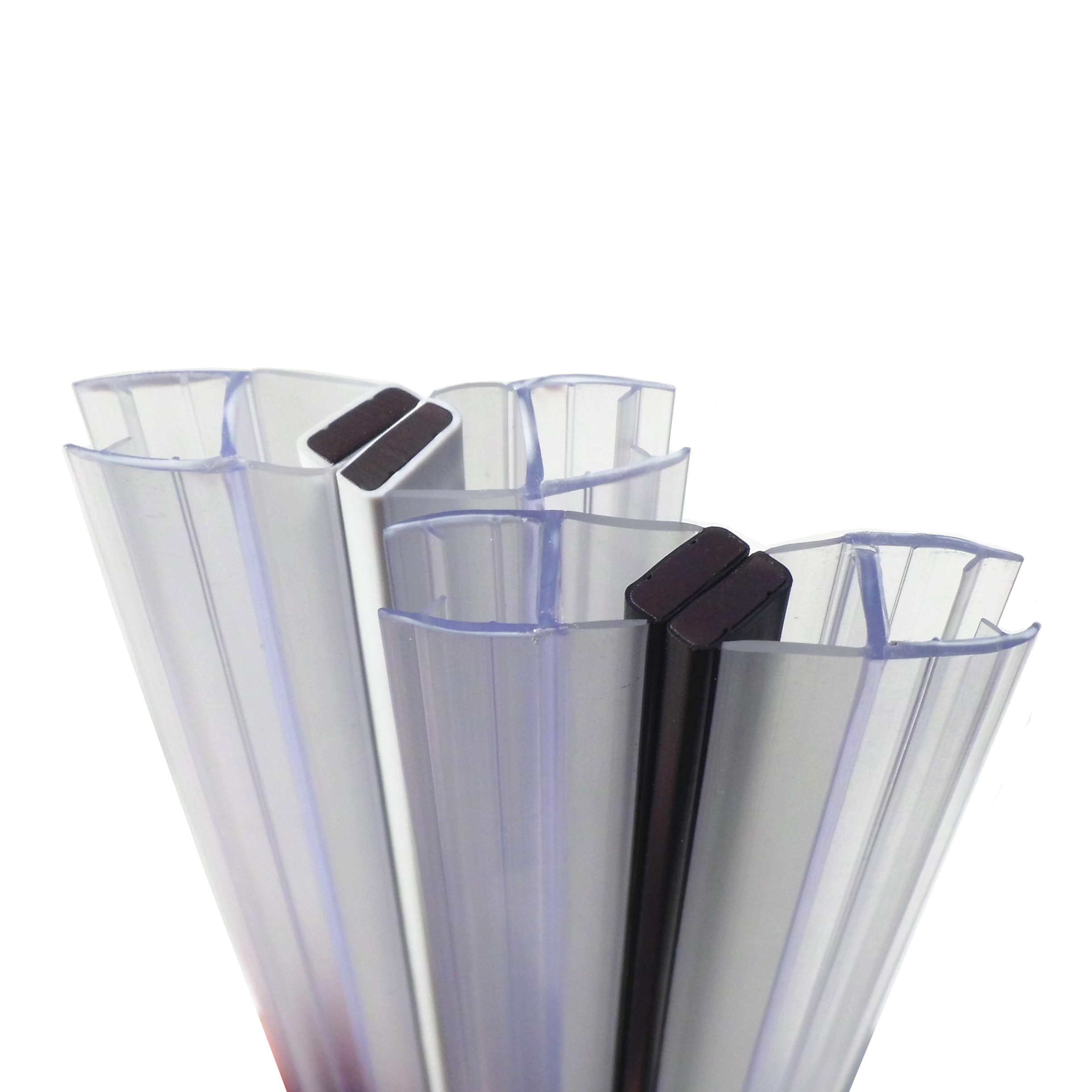 Shower room door suction magnet strip Suction strip waterproof water retaining glue strip Bathroom glass door suction strip 135 degrees 90 degrees 180 degrees