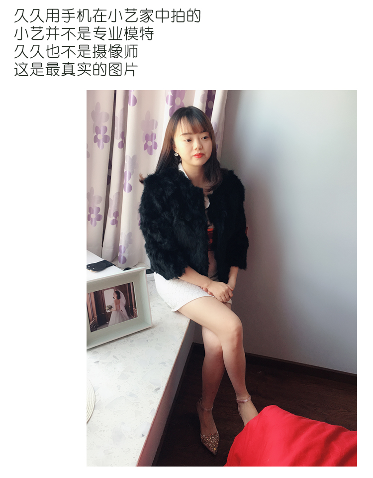 Kích thước lớn lông thỏ áo khoác ngắn 2018 mới Haining lông lông một chống mùa giải giải phóng mặt bằng đặc biệt lady áo lông cừu