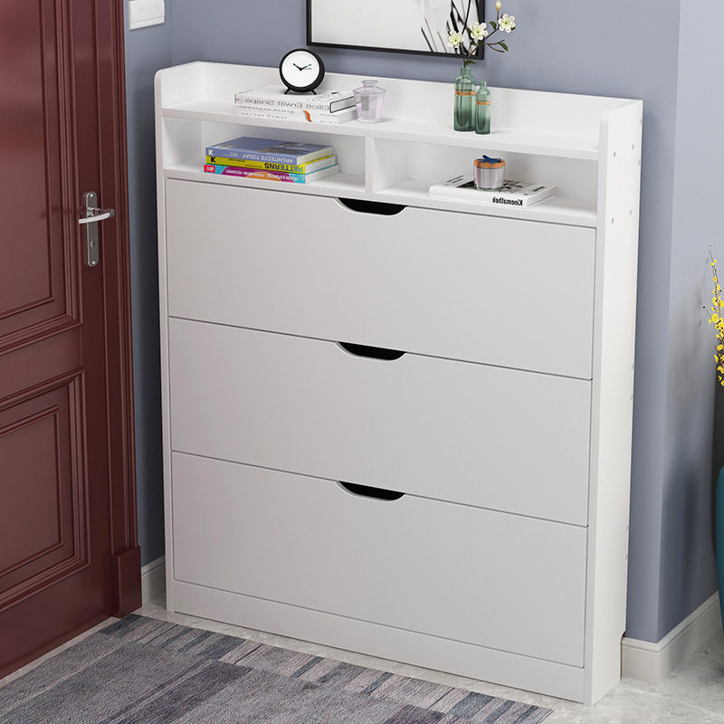 Ultra Slim Shoe Cabinet 17cm Tipping Bucket Shoe Cabinet Minimalist Modern Hygn Cabinet Simple And Thin Flap Cabinet Door Shoe Cabinet Small Family