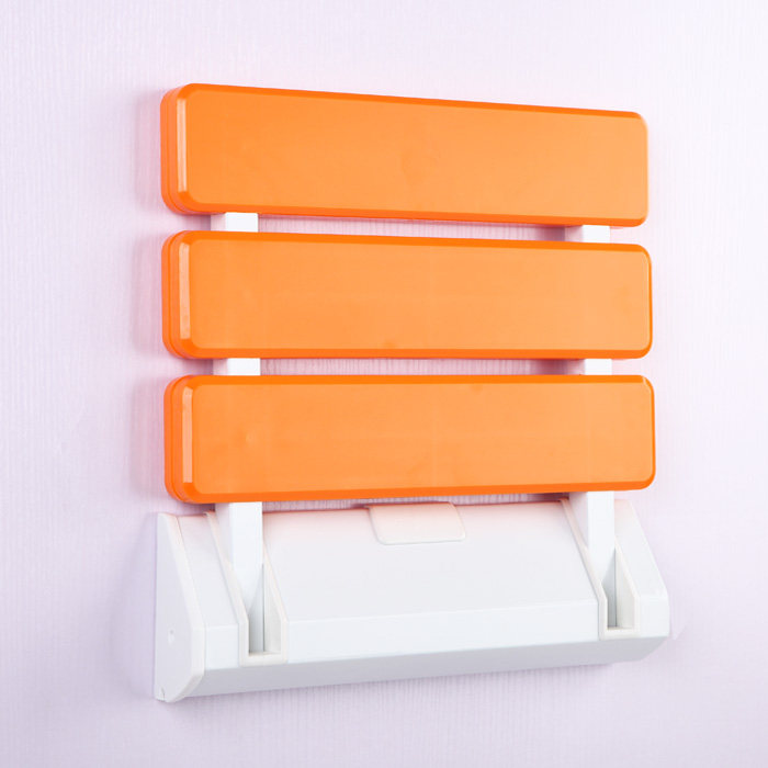 Boutique multi-function Le Meishi brand Red foldable shower chair bath Wall change shoe stool porch balcony home