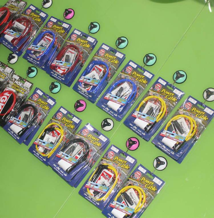 NGK ignition line motorcycle high-voltage line modified red line blue line yellow line black line magnetic core copper core high-voltage cap