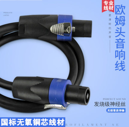 Professional Hair Burning Grade Ohmhead Sound Box Line Oxygen-free Copper Audio Wire Horn Line Power Amplifier Stage Sound Connected Wire Rod