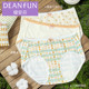 4 packs of Die Anfen 975 stretch underwear ຝ້າຍສໍາລັບແມ່ຍິງ, ຝ້າຍແທ້, ແອວສູງກາງ, elastic, breathable, boxer ຂະຫນາດນ້ອຍ, ຮູບແບບຕ່າງໆ