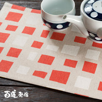 Japanese made Broadway letters valo cotton linen mat tea mat Window Double face available 1 piece