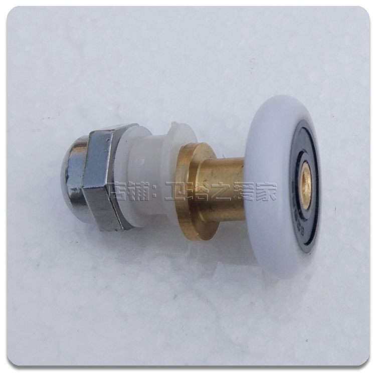 Shower room pulley Old-fashioned arc bathroom glass sliding door Single wheel hanging wheel Large bearing eccentric wheel accessories