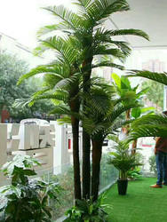 Simulated Coconut Tree Potted Shopping Mall Large Fake Coconut Palm Sunflower Tree Green Plant Interior Decoration Linen Tropical Plant