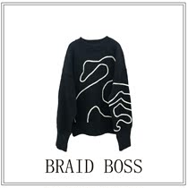 (Braid bosss home) Swan Figure Sweater 90888