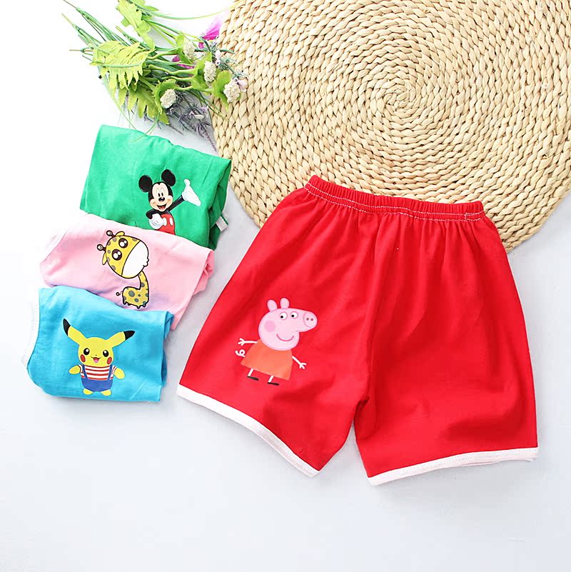 Baby and Children Shorts Shorts Wear Summer Boys and Female Baby Pure Cotton Cardsworthy Crtch Lax Pants Children's Fashion Whole Factory