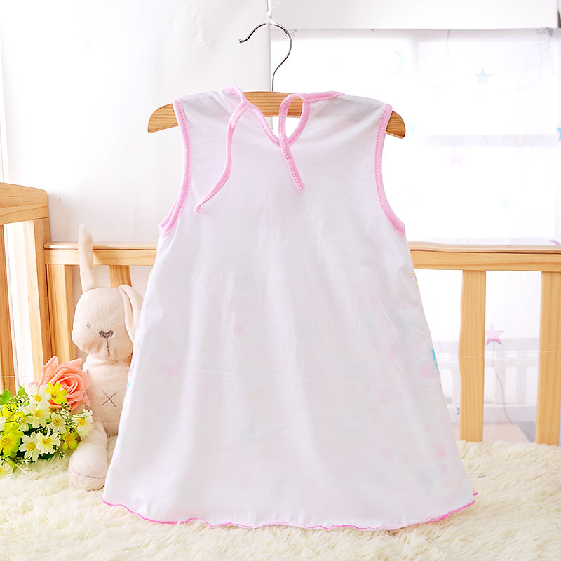 Quần áo trẻ em bán buôn nhà máy trực tiếp mùa hè trẻ em ăn mặc cô gái bé vest váy cotton 0-3 tuổi mồ hôi