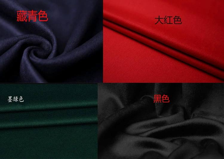 Áo mùa thu và mùa đông mới làm bằng tay áo khoác cashmere hai mặt bằng len hai mặt áo khoác dài phù hợp với khí chất - Accentuated eo áo