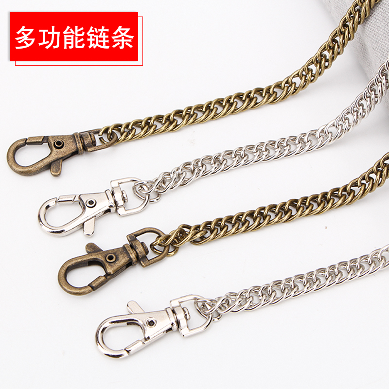 Ladies Bag Chain Accessories Single Buy Metal Chain Crossbody Shoulder Strap Bag Strap Gold Silver Black Iron Chain Bag Chain