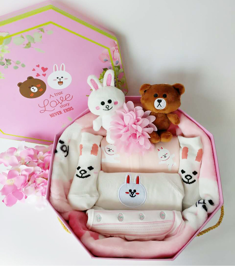 Mùa thu và mùa đông công chúa cao cấp hộp quà bé sơ sinh phù hợp với mùa đông trăng rằm sáng tạo quà tặng trang phục dày nữ đồ sơ sinh bé gái