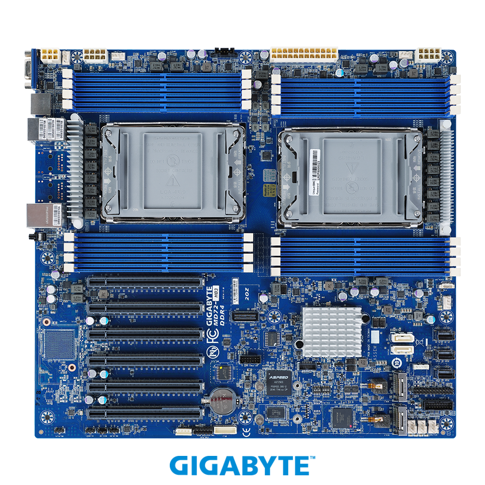 Brand new technology MD72-HB3 HB1 3 generation 4189 Two-way main board support 8375C 8360Y ES formal