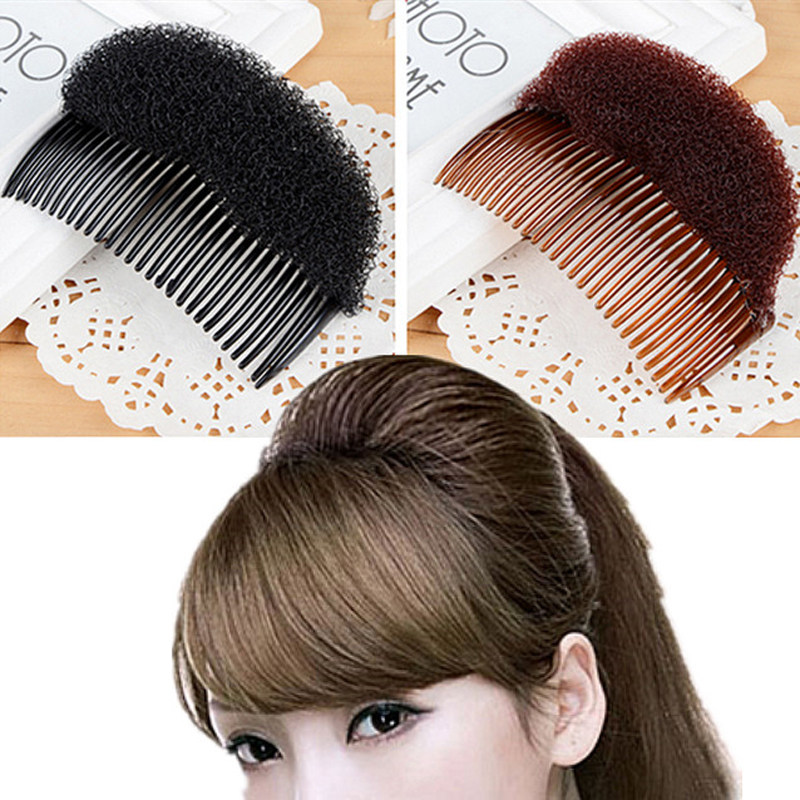 Deep Sea Fluffy Heightening Hair Pad Flight Attendant Comb Pad Hair Theorizer Overhead Fluffy Hair Root Cushion Hair Inserts Comb Hair Stickler Hair Stickler Hair Stickler Hair