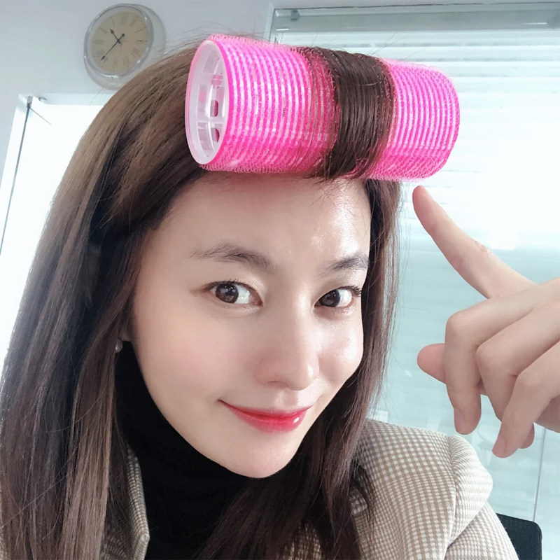 Eight-character bangs curling tube large hair curler does not hurt hair bangs curl net red eight-character bangs curling artifact