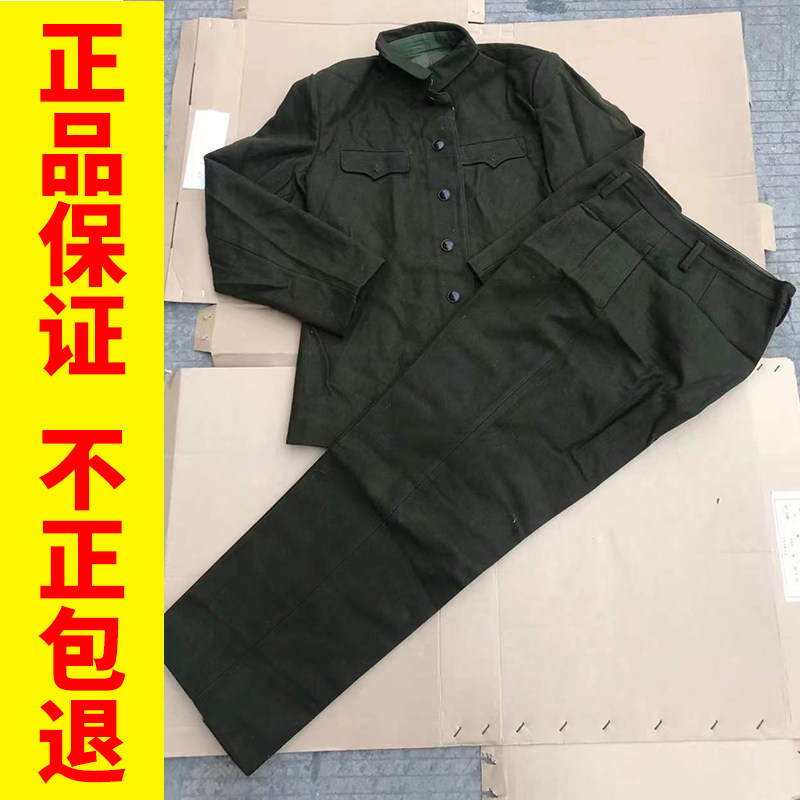 Old-fashioned woolen 65-style clothing soldier clothing thickened winter clothing 1980s veteran nostalgic clothing army green