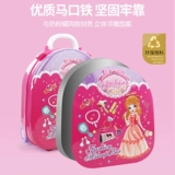 Коробка для косметики, нетоксичный наряд маленькой принцессы, комплект, туалетный столик, игрушка, база под макияж, подарок на день рождения, 5 лет