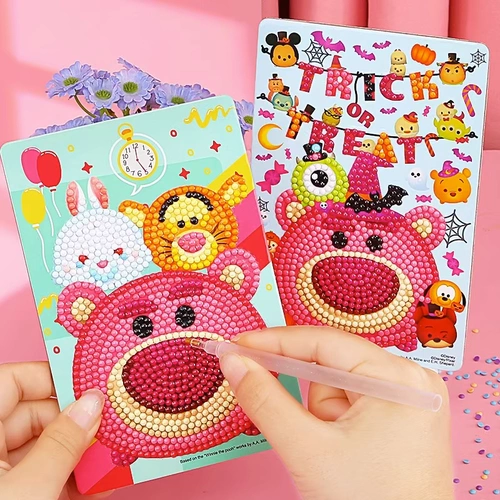 Дисней, клубника, наклейки, детская игрушка, набор материалов для принцессы, DIY