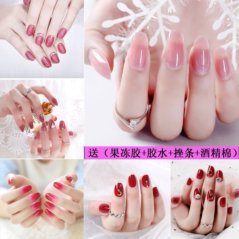 24 Pieces of Bridal Wedding Photo Detachable Fake Nails for Pregnant Women, Finished Adhesive-Backed Wearable Nails, Tiktok Nail Patches