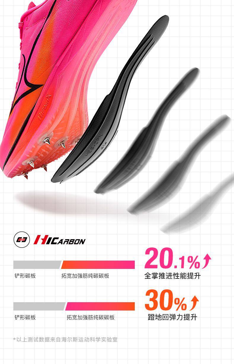 Обувь для легкой атлетики 海尔斯钉鞋新款中短跑鞋男女学生碳板田径比赛全能竞速钉子鞋cpx Health