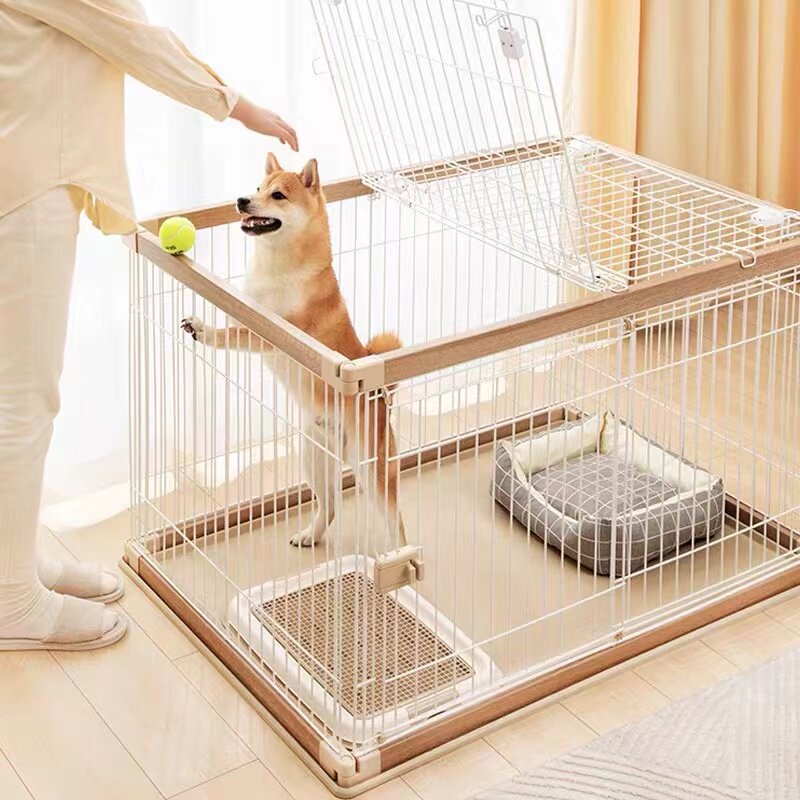 IRISIRIS dog cage son Alice wood fencing indoor home small and medium dog teddy Bears fence
