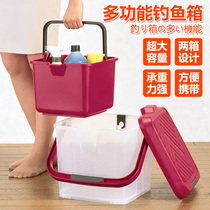 Japan imports inomata portable portable containing box plastic fishing box thickened light vehicle storage compartment