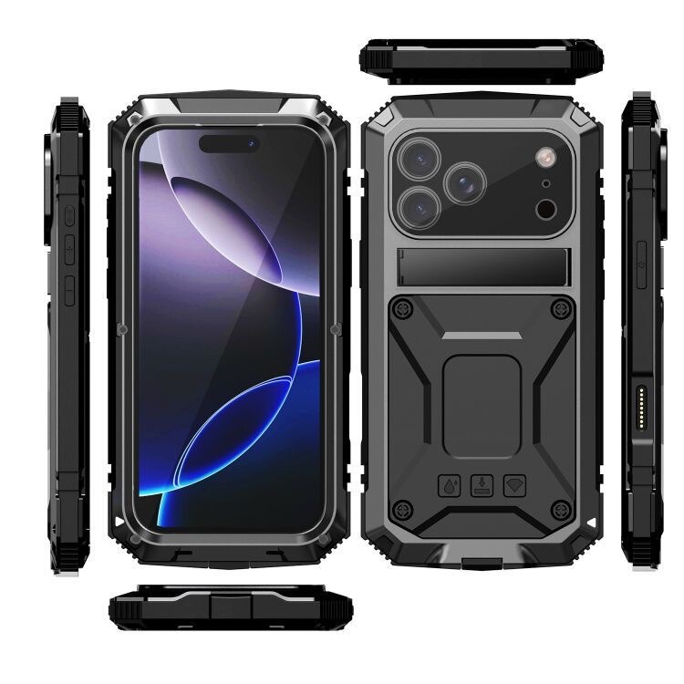Suitable for iPhone 17 Pro Max Generation Armor Phone Case, Metal Anti-Drop Bracket, Full Coverage Apple Air