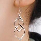 Серьги, серебро 925 пробы, в корейском стиле