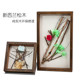 Solid wood eternal flower photo frame hollow 5CM mechanical specimen car storage mounting frame DIY blind box display frame