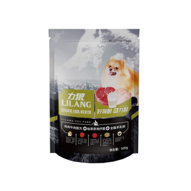 1 ຖົງສົ່ງຟຣີ Lilang probiotic puppy food 500g milk cake Bichon Teddy Pomeranian Bulldog Fawn Dog Food