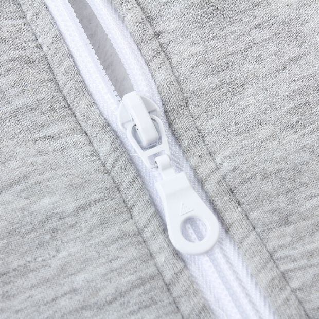 Mẫu nam và nữ cotton không nhung màu đơn giản trùm đầu có khóa kéo áo len cardigan áo len thể thao áo khoác len nam