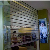 Luxury shop door Aluminum alloy crystal roller shutter door Balcony roller shutter door Garage door Transparent roller shutter