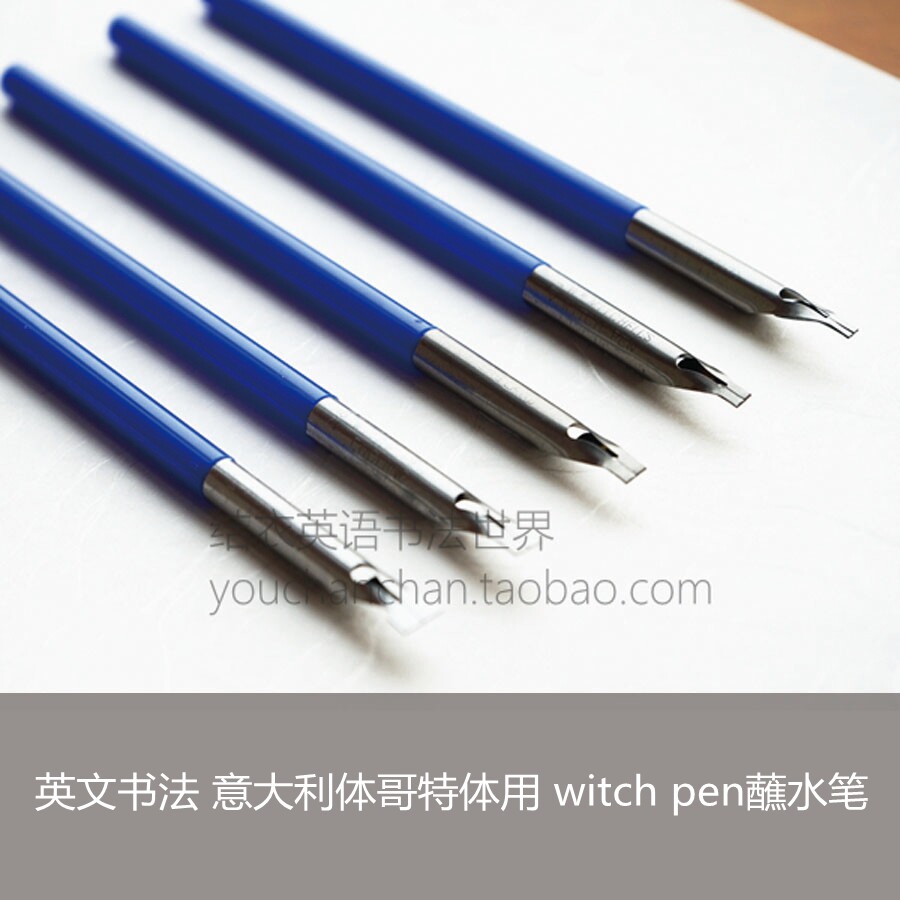 Imported English calligraphy Italian body Gothic body with witch pen dipped in water pen and nib
