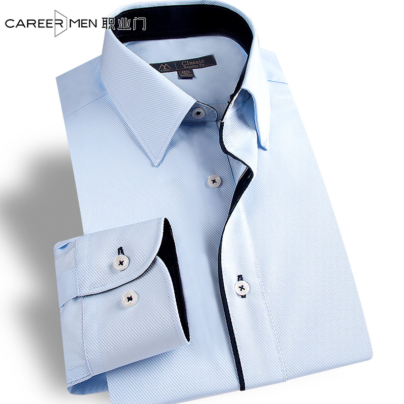 Professional Gate men's shirts Long sleeves Business free of ironing Korean version Leisure swarm Spring Summer Youth positive dress Wedding White Shirt