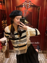 Summer home early autumn hollow stream knitting sweater coat coat coat tops 2022 new autumn new style