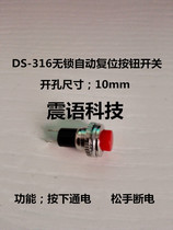 Small 10mm Button DS-316 Unlocked Self Reset Point Push Button Doorbell Horn Button