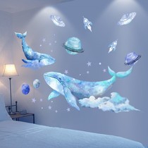 Wallpaper self-adhesive bedroom male trend background sticker a whole room layout male students home bedside college dormitory