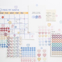 Salt Department small fresh mouthed summer waterproof PET hand tent sticker cute expression Diy phone decoration transparent paste