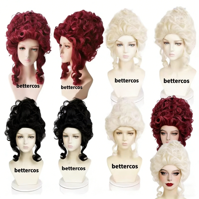French Noble Queen Style Wig, Queen Style Magic Tool, Retro Palace Style Cosplay Wig French Noble Queen Style Wig, Queen Style Magic Tool, Retro Palace Style Cosplay Wig